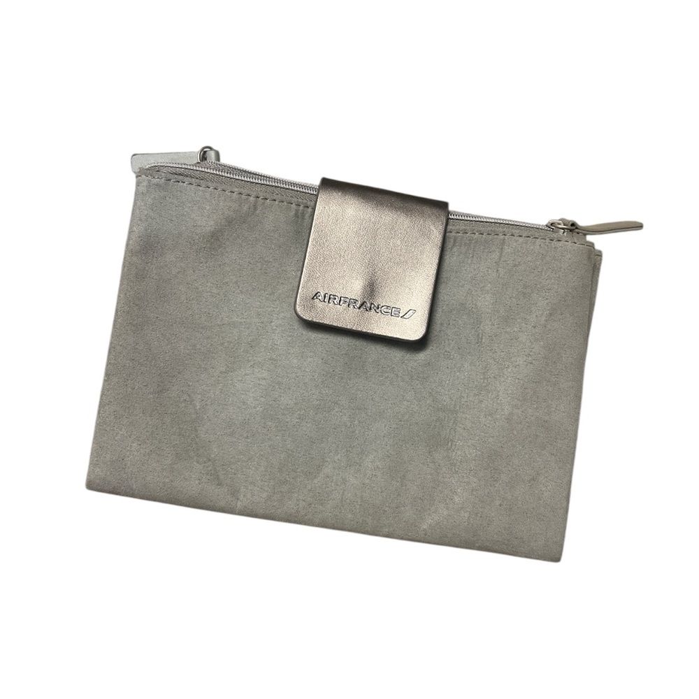 Air France Silver Clutch Bag